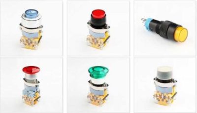 Mushroom car metal push button switch