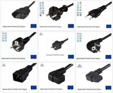 EU VDE certification series plug, female socket