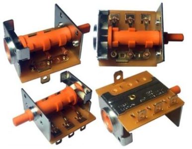 Heater gear rotary switch