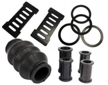 Injection molded parts of rubber products