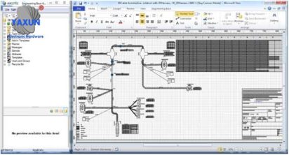 2D wire harness diagram design