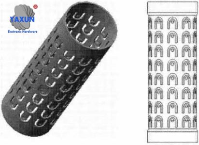 Array bump cut out contacts for connectors