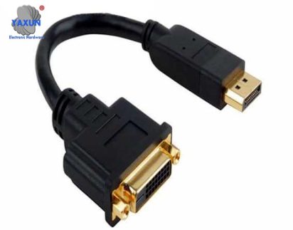 DP to DVI DisplayPort to DVI Adapter Cable with Chip 3361