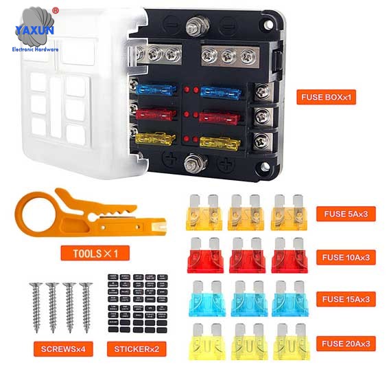 Selection blade Fuse & box for Automotive Wiring Harnesses