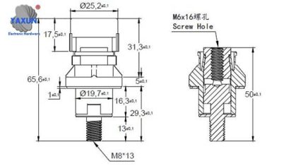 Lithium battery binding post size chart