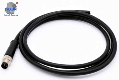 M8 Aviation Connector 6 Pin Overmolded 26AWG Wire