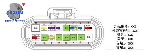 Station assembly drawing of connecting terminals