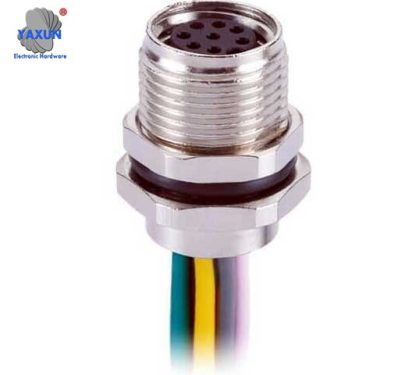 Straight M8 Connector 3 4 6 8 Pin Overmolded Female Socket